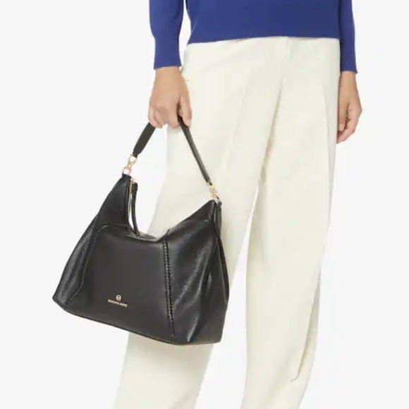 Michael Kors Sienna Large Black Shoulder Bag - Picture 9 of 11